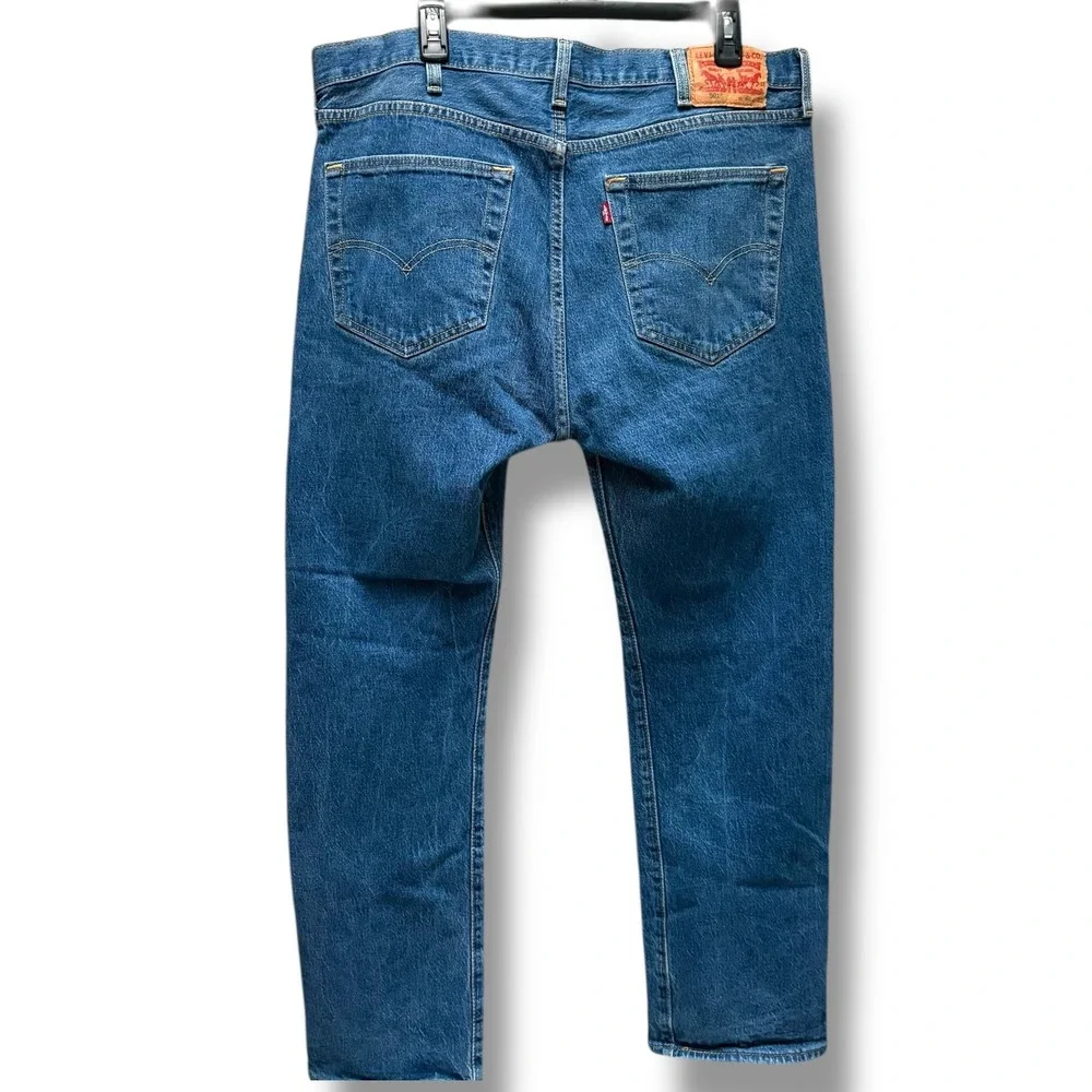 Levis 501 Original Fit Mens Jeans 40x32 Medium Wash Blue Button Fly Straight Leg